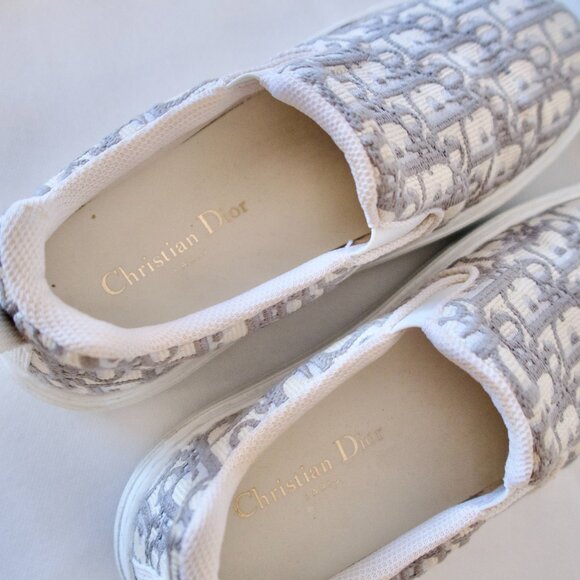 DIOR Solar Slip-On Sneaker 'Dior Oblique - Grey Stone' (IT/EU 39, US 9) - Picture 16 of 16